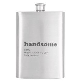 Schöne moderne Typografie mit benutzerdefinierter Flachmann