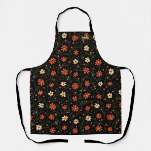 Schöne moderne Vintage-Blumenkollektion Schürze