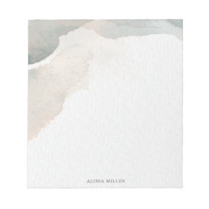 Schöne moderne Wasserfarbe Abstrakte Kunst Notizblock