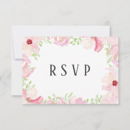 Schöne moderne Wasserfarbe Anemone Blume UAWG RSVP Karte