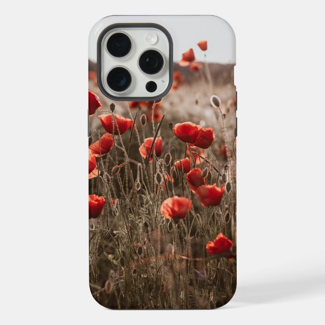 schöne Mohnblumen iPhone Hülle (Rückseite)