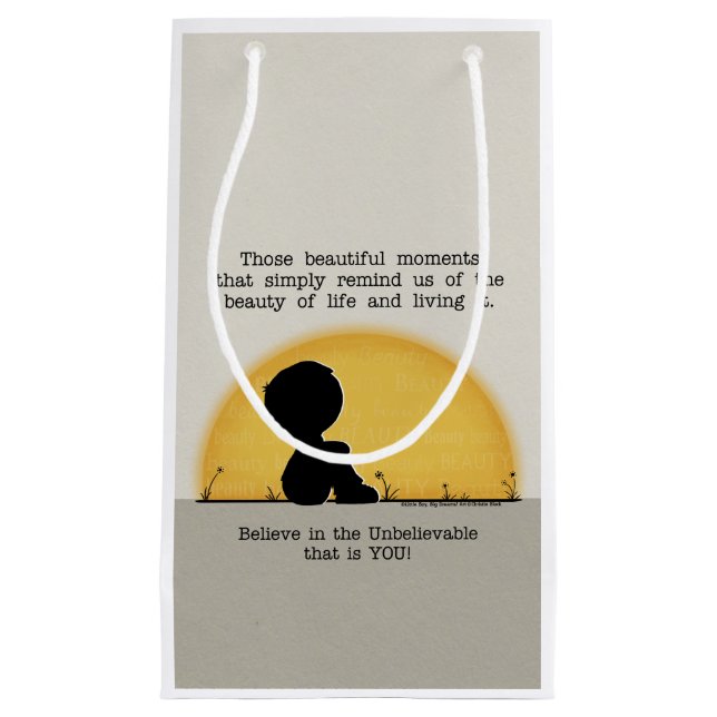 Schöne Momente Kleine Geschenktüte (Vorderseite)