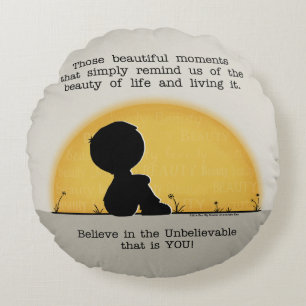 Schöne Momente Rundes Kissen