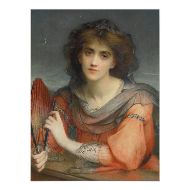 Schöne Mondgöttin Luna Hallé CC1177 Poster (Vorderseite)