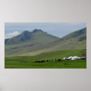 Schöne Mongolei Poster