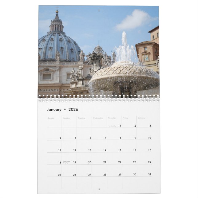 Schöne Monument-Architektur Rom Italien 2015 Kalender (Jan 2026)