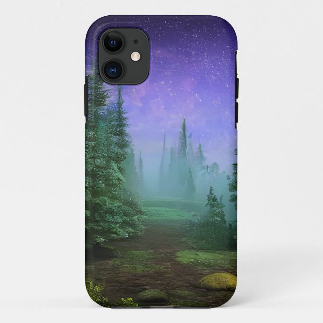Schöne Moonlight Wilderness Szene Case-Mate iPhone Hülle (Rückseite)