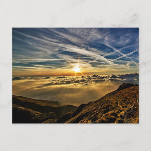 Schöne Morgenlandschaft Postkarte