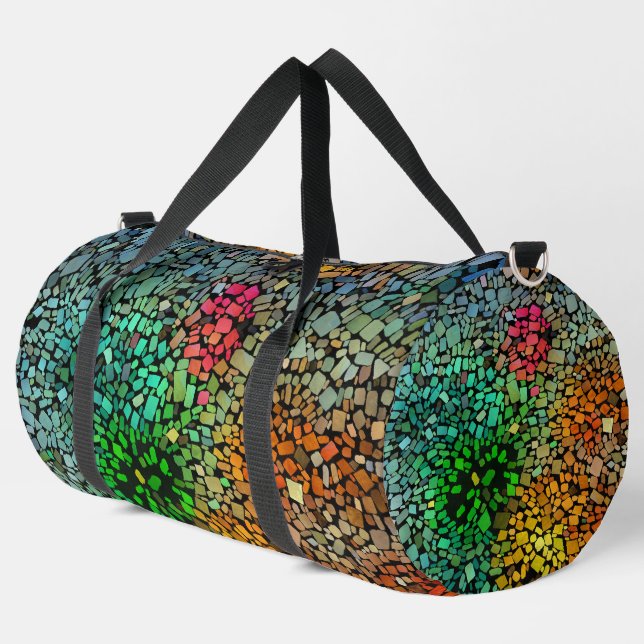 Schöne Mosaik Duffle Bag (Linke Ecke)