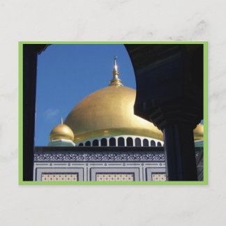 Schöne Moschee mit vergoldeter Kuppel Postkarte