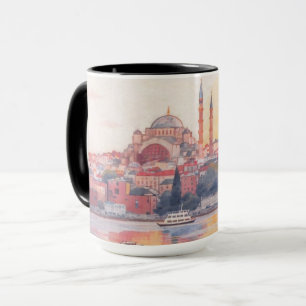 Schöne Moschee- und Bosporus-Stadtbild-Kaffeetasse Tasse