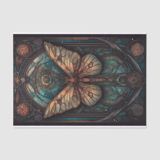 Schöne Moth in verworrenen Tones Seidenpapier (Vorderseite)