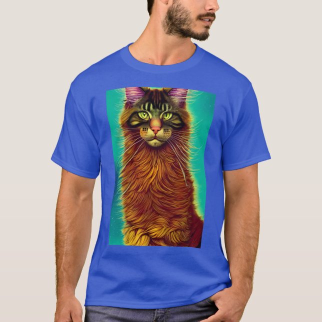 schöne Münzkatze Oversified T-Shirt (Vorderseite)