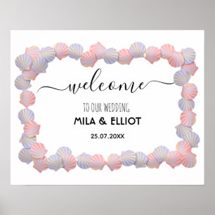 Schöne Muscheln aus dem Meer Poster