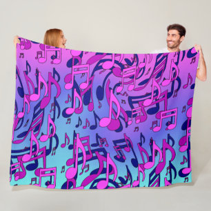 Schöne Musik Aqua Blue Pink Künstlerische Fleece