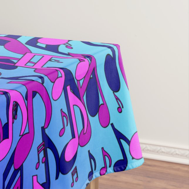 Schöne Musik Farbenfrohe Drehtafeln Pink Aqua  Tischdecke (Beispiel)