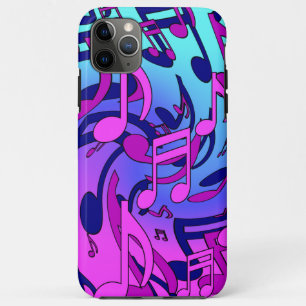 Schöne Musik Musikalisches Muster Pink Lila Aqua Case-Mate iPhone Hülle
