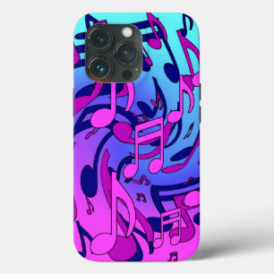 Schöne Musik Musikalisches Muster Pink Lila Aqua Case-Mate iPhone Hülle