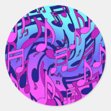 Schöne Musikfarbe Lebhaftes musikalisches Muster