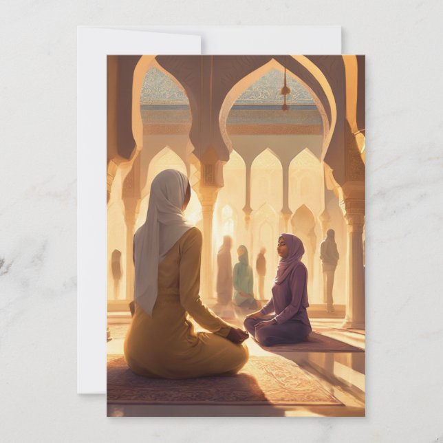 Schöne muslimische Amerikanerinnen Dankeskarte (Vorderseite)