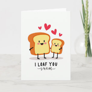 Schöne Muttertag-Brot-Scheiben-Karte Karte