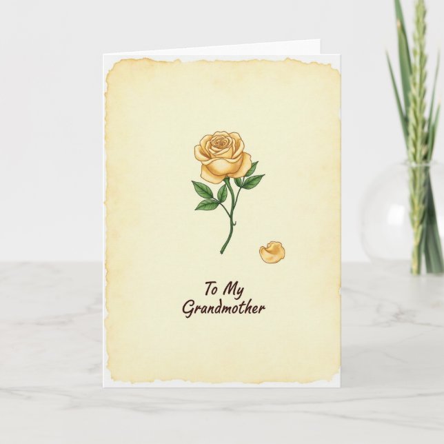 Schöne Muttertag Petal Karte (Vorderseite)