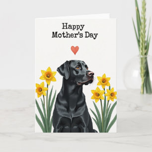 Schöne Muttertags-Hunde-Kunstkarte Karte