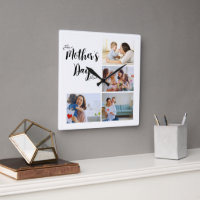 Schöne Muttertagsgeschenkuhr für die Wand