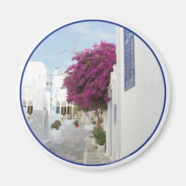 Schöne Mykonos Magnet (Vorne)