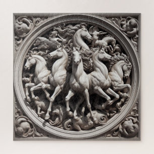 "Schöne mystische Pferde" 34 Puzzle