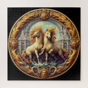 "Schöne mystische Pferde" 48 Puzzle