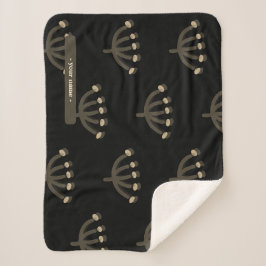 Schöne Nacht Mimosa Floral individuell anpassbar Sherpadecke