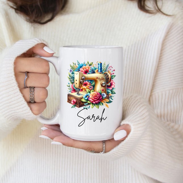 Schöne Nähmaschine  Kaffeetasse (Give the gift of sewing hobbies. Just right for your favorite sewing person. )