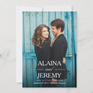 Schöne Namen Save the Date Ankündigung