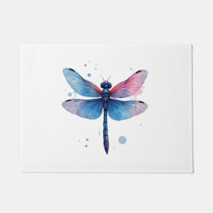 Schöne Natur farbenfrohe grafische Muster Dragonfl Fußmatte