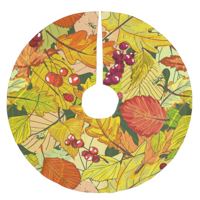 Schöne Natur Polyester Weihnachtsbaumdecke (Vorderseite)