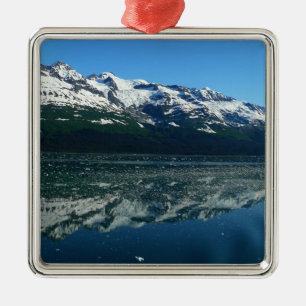 Schöne Naturfotografie der Alaskaküste Silbernes Ornament