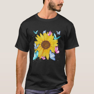 Schöne Naturgelbe Blumen Florist Butterfly T-Shirt