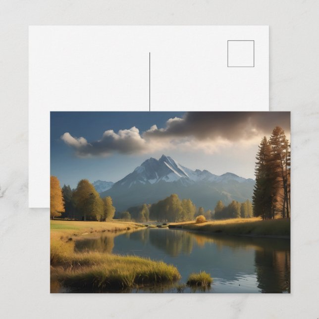 Schöne Naturlandschaft Postkarte (Vorne/Hinten)