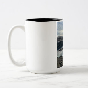 Schöne Naturlandschaft Zweifarbiges Kaffeetasse