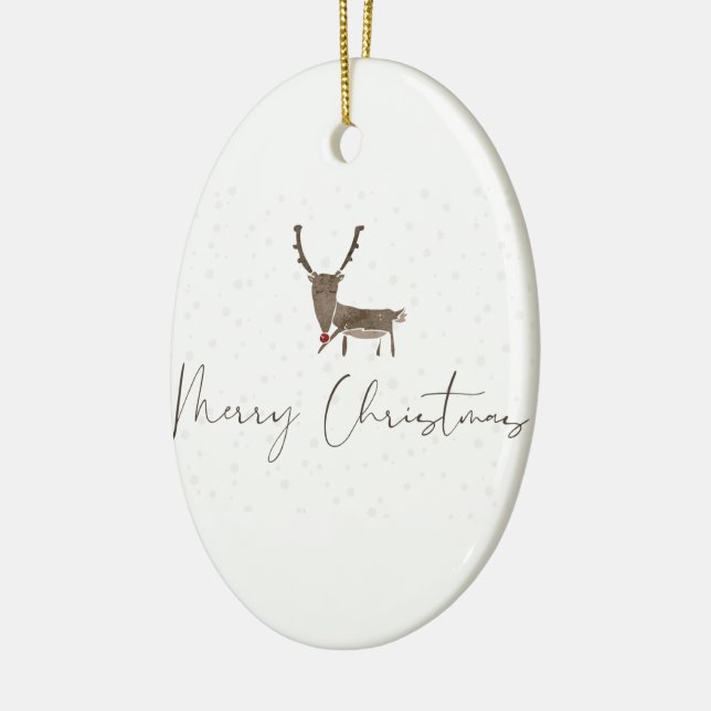 Schöne Neujahrsdekoration Keramik Ornament (Links)