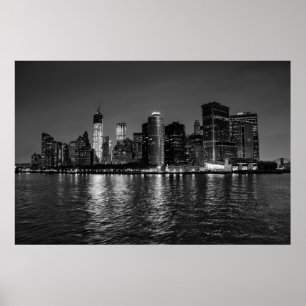 Schöne New York City Manhattan Skyline Poster