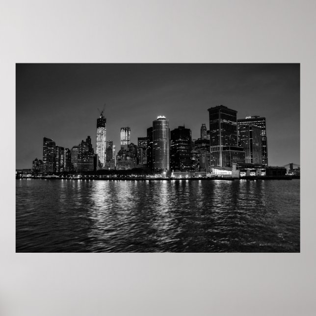 Schöne New York City Manhattan Skyline Poster (Vorne)