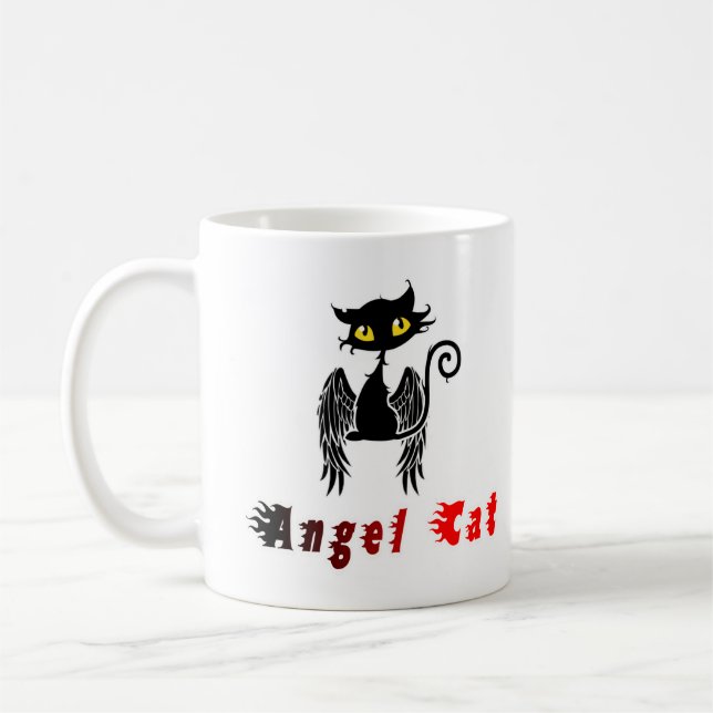 Schöne niedliche coole lustige Katze 23. Kaffeetasse (Links)