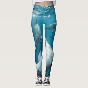 Schöne Niedliche Delphine Leggings
