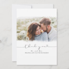 Schöne Niedliche Hochzeit Vielen Dank Foto Dankeskarte