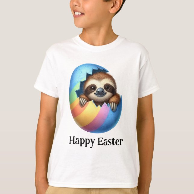 Schöne Niedliche Osterflossen T-Shirt (Vorderseite)