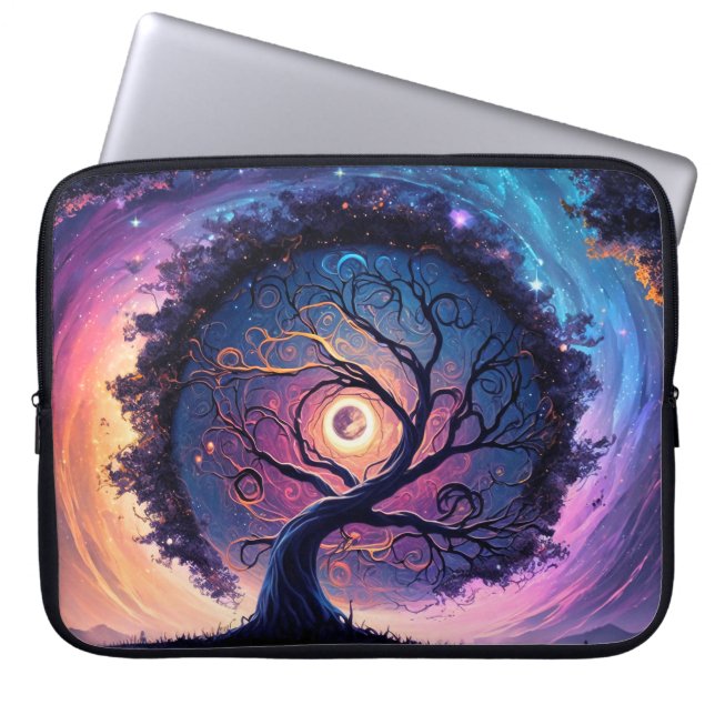 Schöne Night Sky Illustration Laptopschutzhülle (Vorderseite)