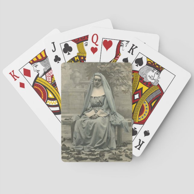 schöne Nonne Spielkarten (Rückseite)