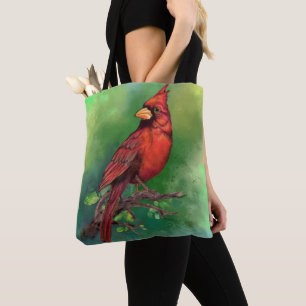 Schöne Northern Red Kardinal Bird Malerei Art